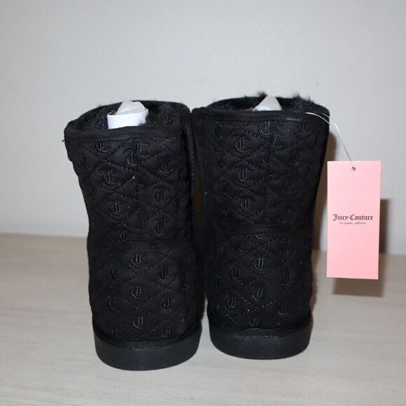 Juicy Couture B3262SW Women's Sz 10 Black Micro Suede JC-Kave Winter Ankle Boots - Picture 11 of 16